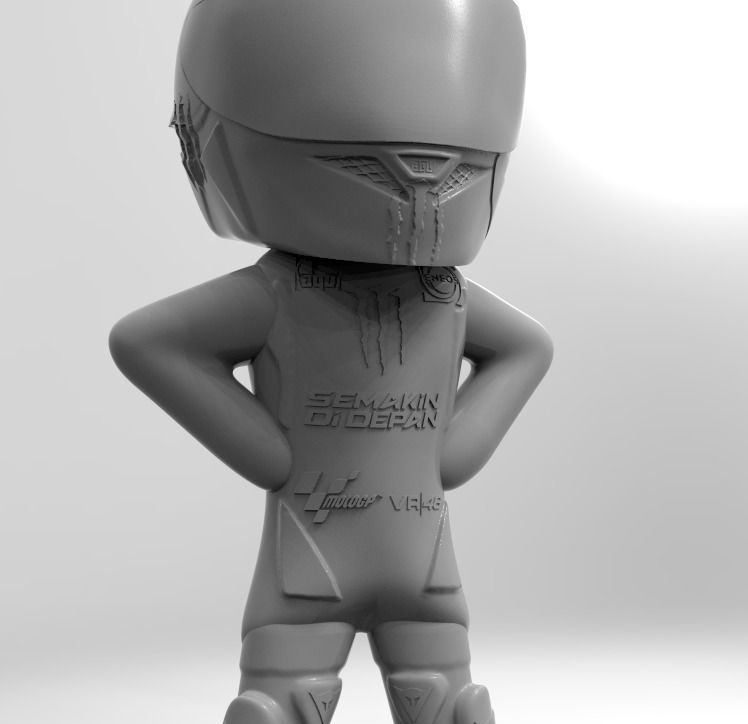 figura de valentino Rossi  3D print model_4