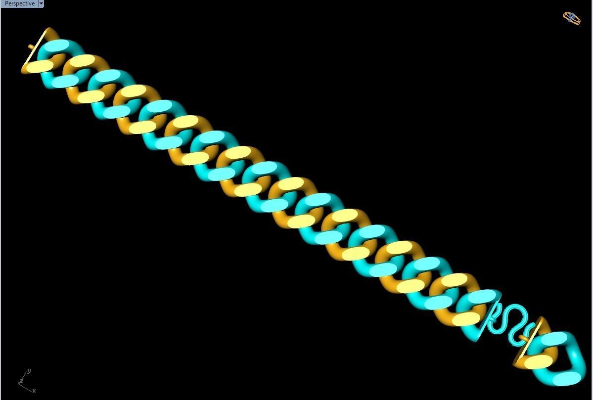 Chain Bracelets 20mm - Miami Cuban bracelets - Link bracelets 3D print model_14