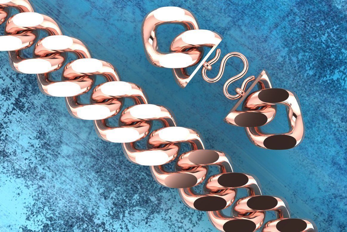 Chain Bracelets 20mm - Miami Cuban bracelets - Link bracelets 3D print model_24