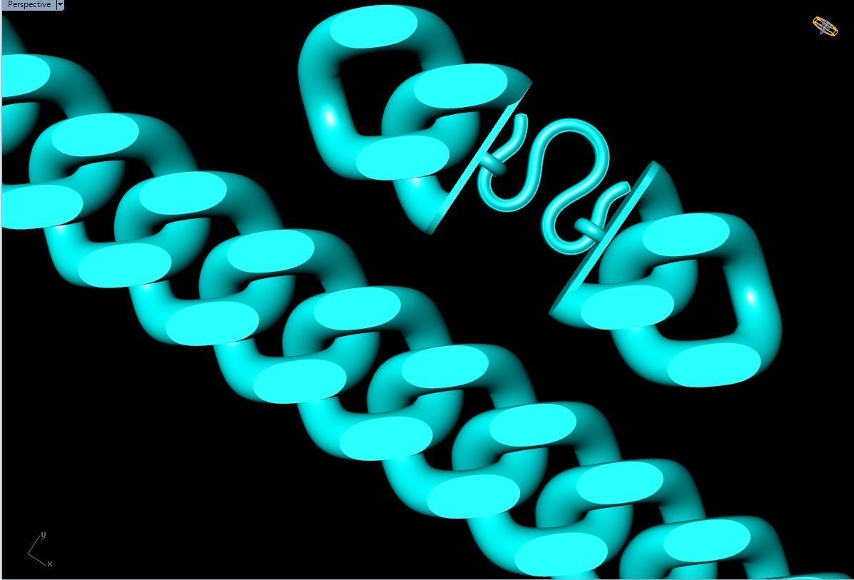 Chain Bracelets 20mm - Miami Cuban bracelets - Link bracelets 3D print model_19