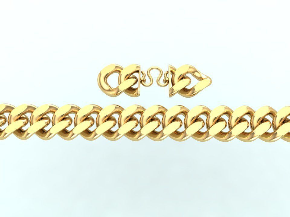 Chain Bracelets 20mm - Miami Cuban bracelets - Link bracelets 3D print model_11