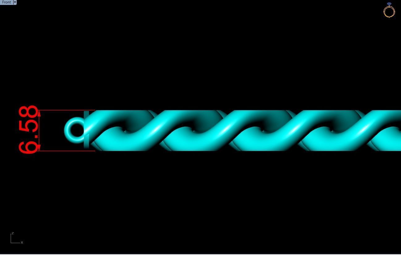 Chain Bracelets 20mm - Miami Cuban bracelets - Link bracelets 3D print model_13