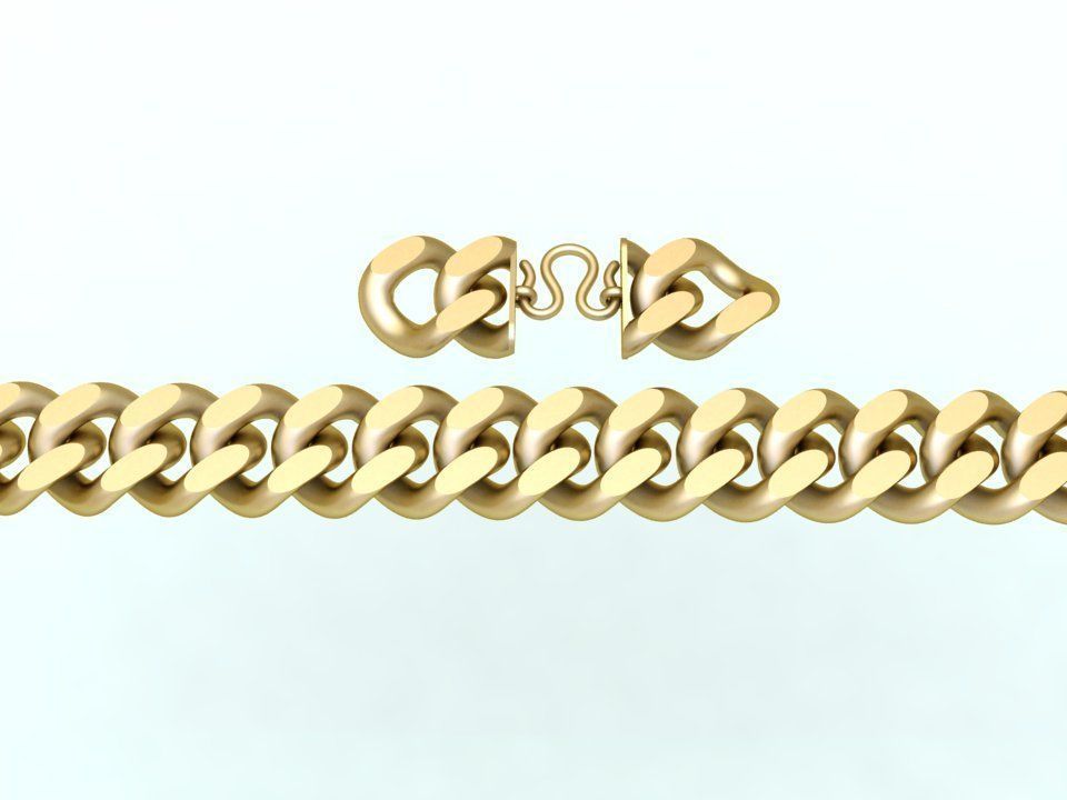 Chain Bracelets 20mm - Miami Cuban bracelets - Link bracelets 3D print model_10