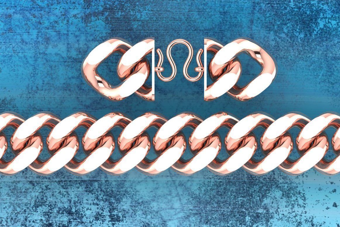 Chain Bracelets 20mm - Miami Cuban bracelets - Link bracelets 3D print model_25
