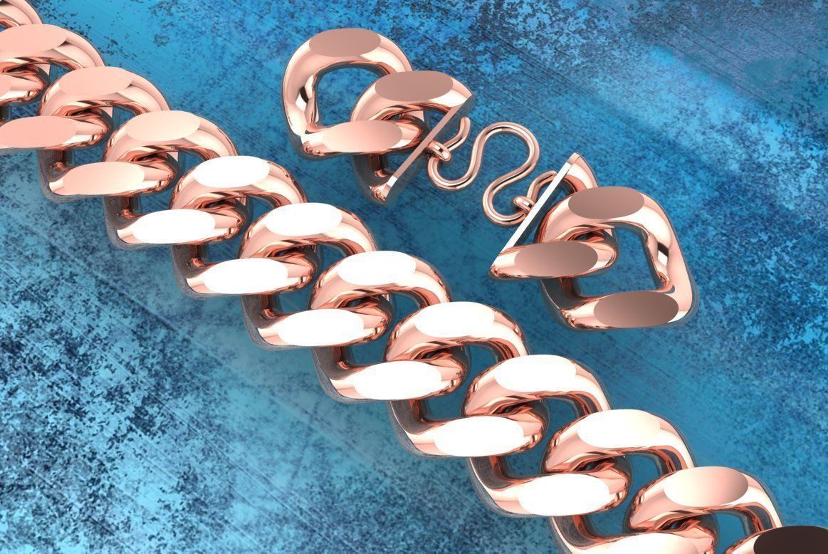 Chain Bracelets 20mm - Miami Cuban bracelets - Link bracelets 3D print model_27