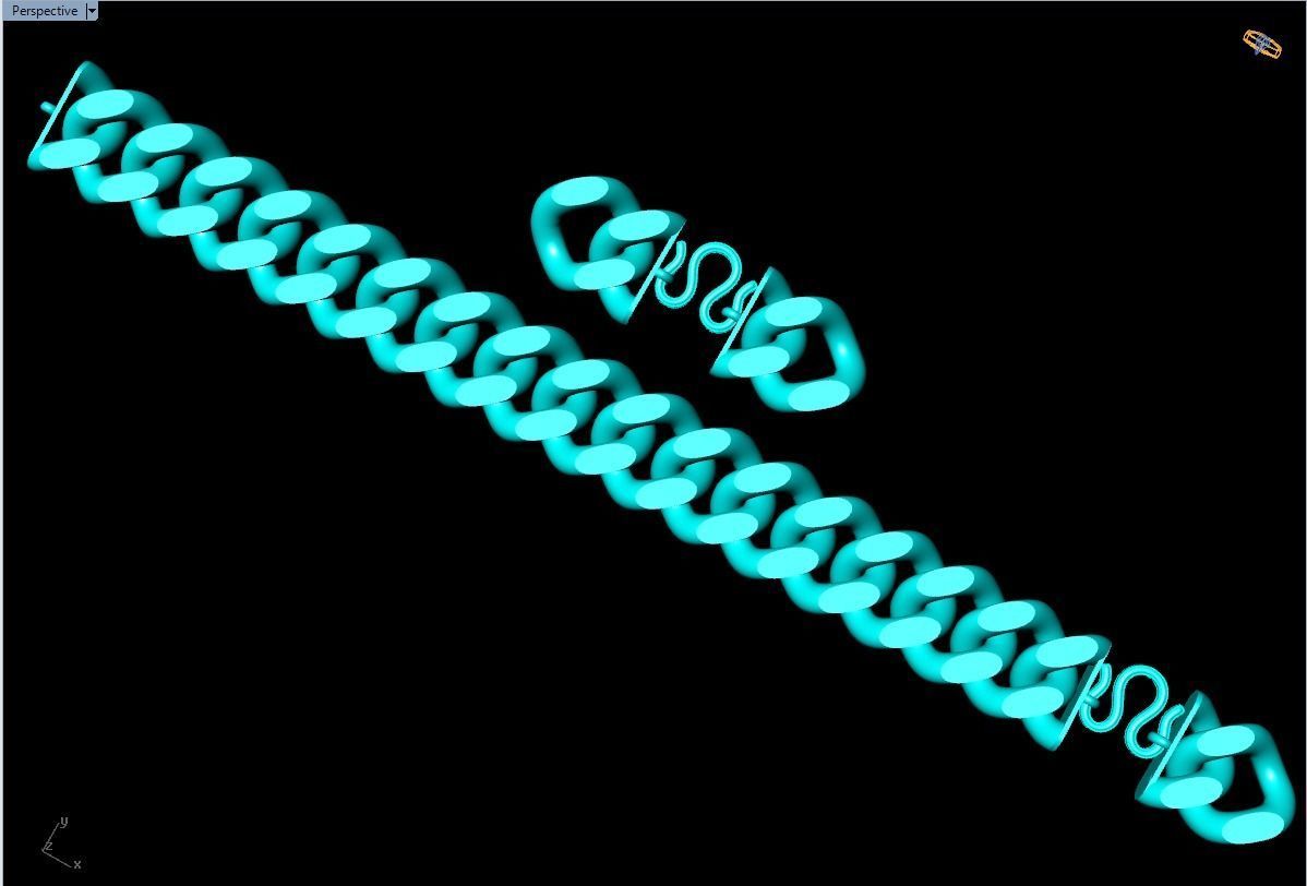 Chain Bracelets 20mm - Miami Cuban bracelets - Link bracelets 3D print model_22