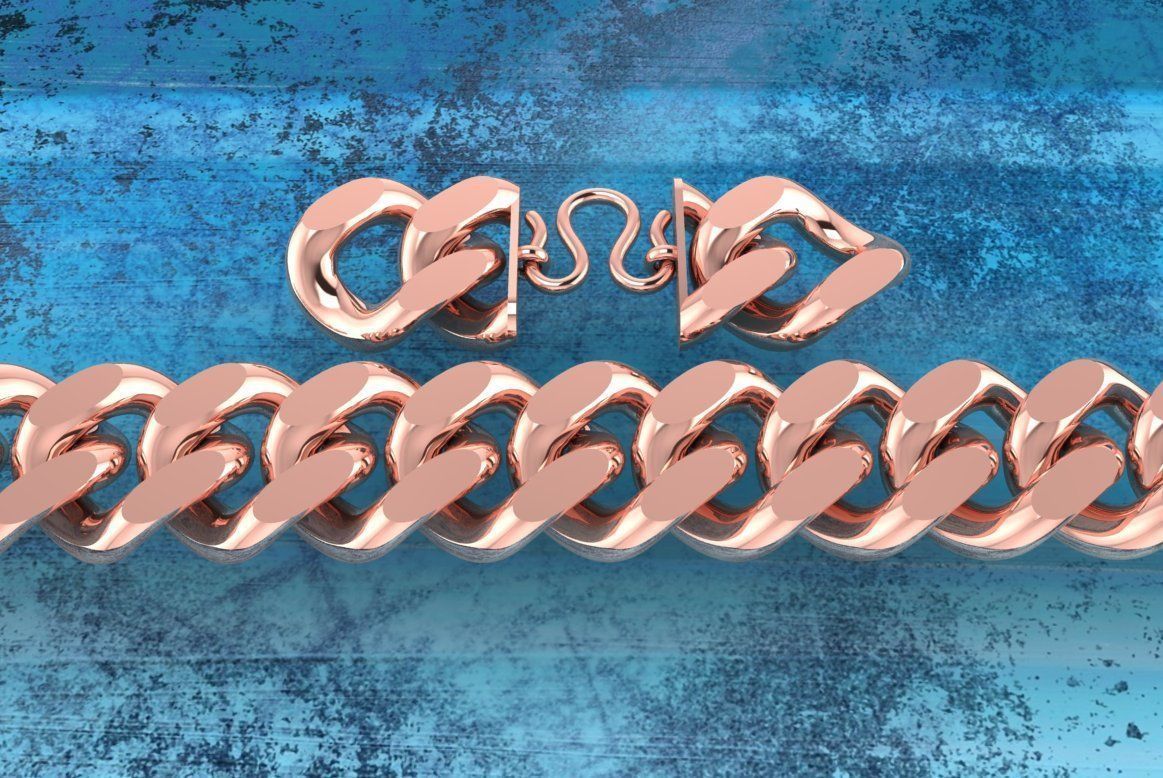 Chain Bracelets 20mm - Miami Cuban bracelets - Link bracelets 3D print model_26