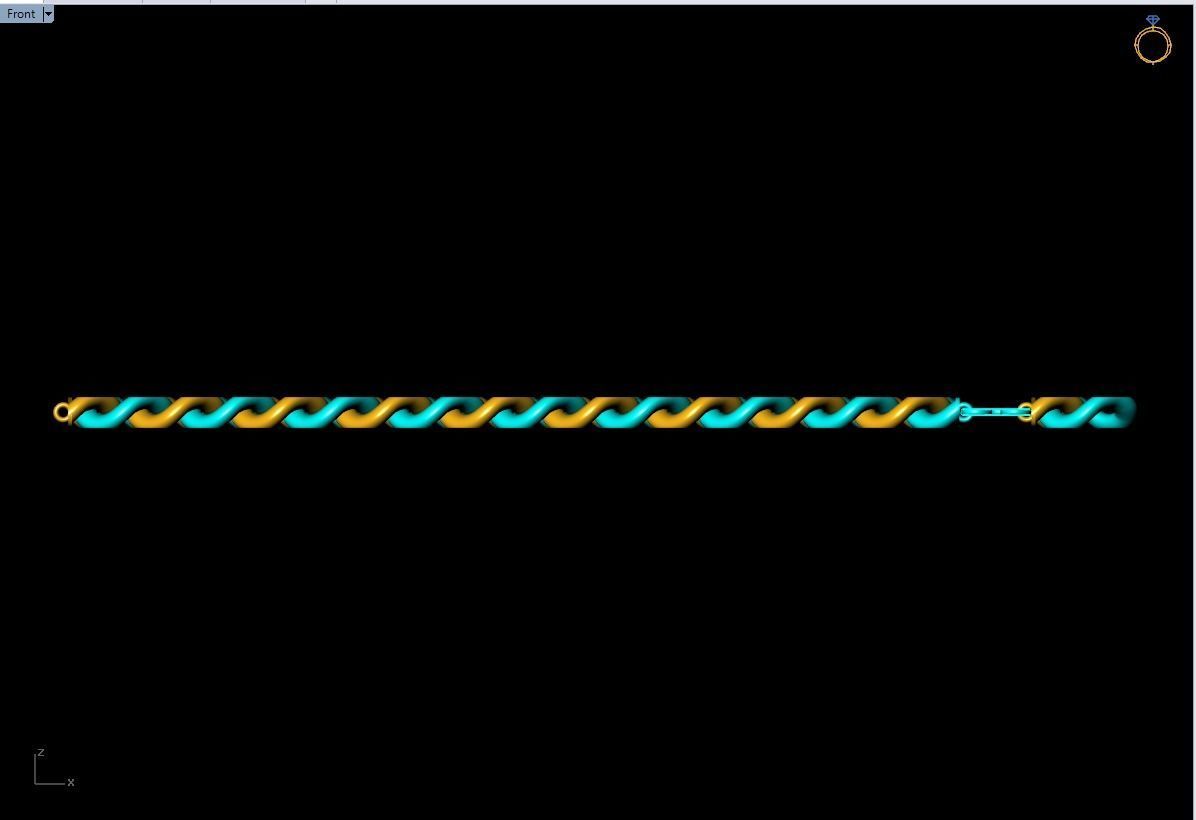 Chain Bracelets 20mm - Miami Cuban bracelets - Link bracelets 3D print model_16