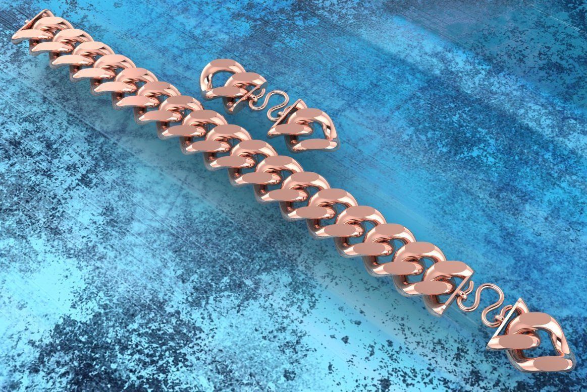 Chain Bracelets 20mm - Miami Cuban bracelets - Link bracelets 3D print model_28