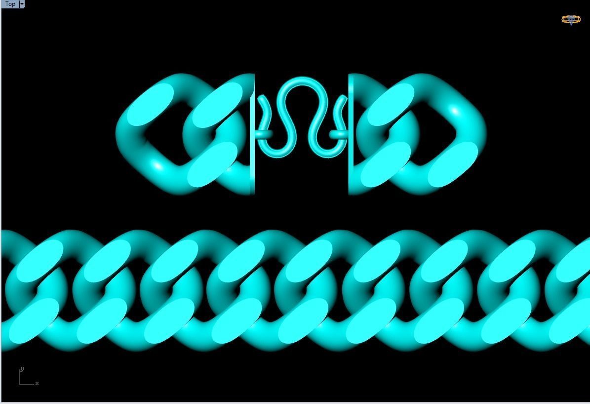 Chain Bracelets 20mm - Miami Cuban bracelets - Link bracelets 3D print model_18