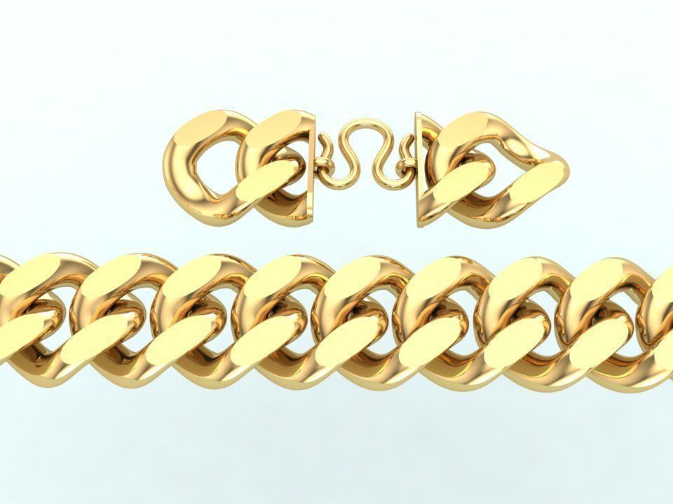 Chain Bracelets 20mm - Miami Cuban bracelets - Link bracelets 3D print model_9