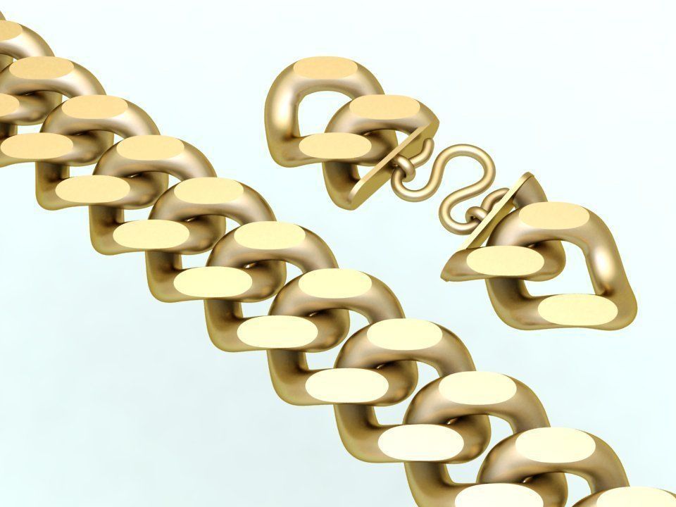 Chain Bracelets 20mm - Miami Cuban bracelets - Link bracelets 3D print model_5