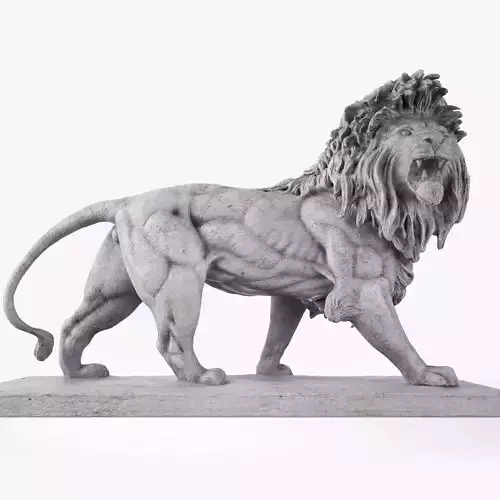 Stone Lion Statue