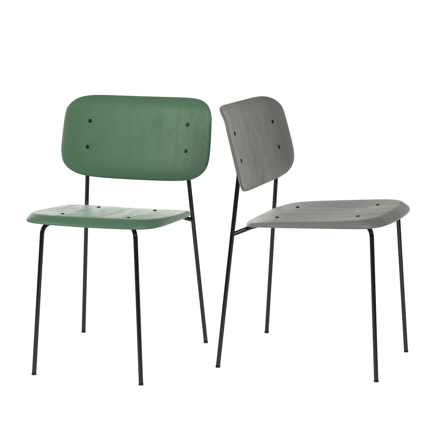 Soft Edge 10 Chair By Hay 3D model_6