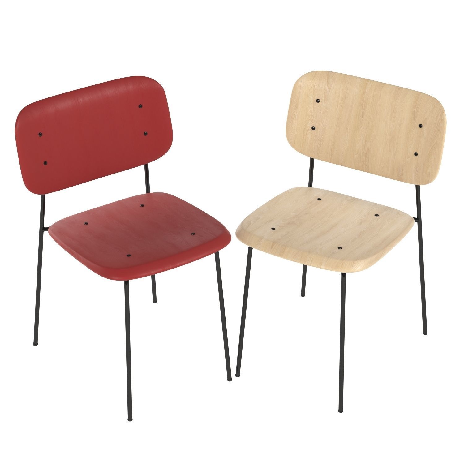 Soft Edge 10 Chair By Hay 3D model_3