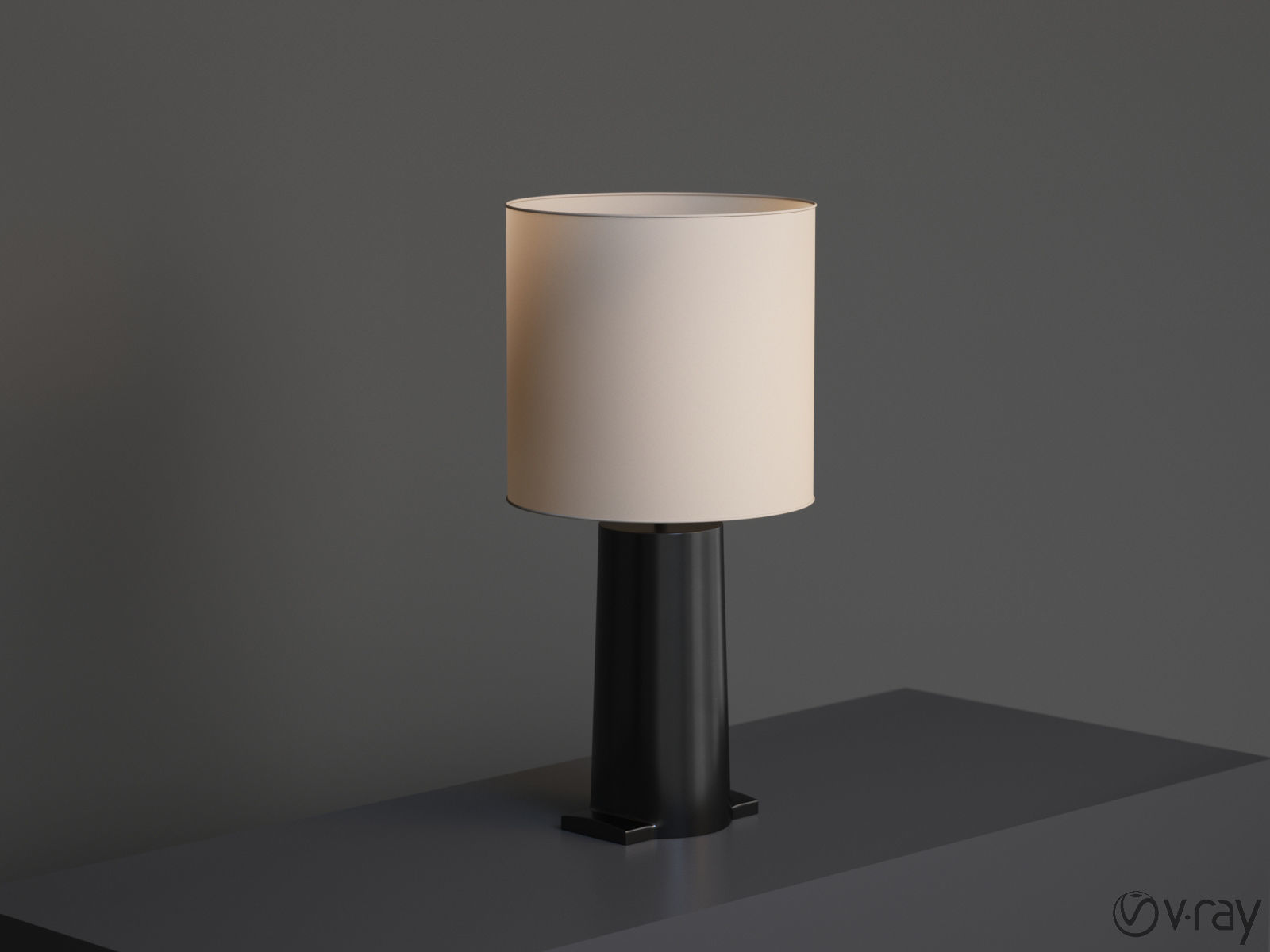 Christian Liaigre Isle Noire Lamp 3D model_3