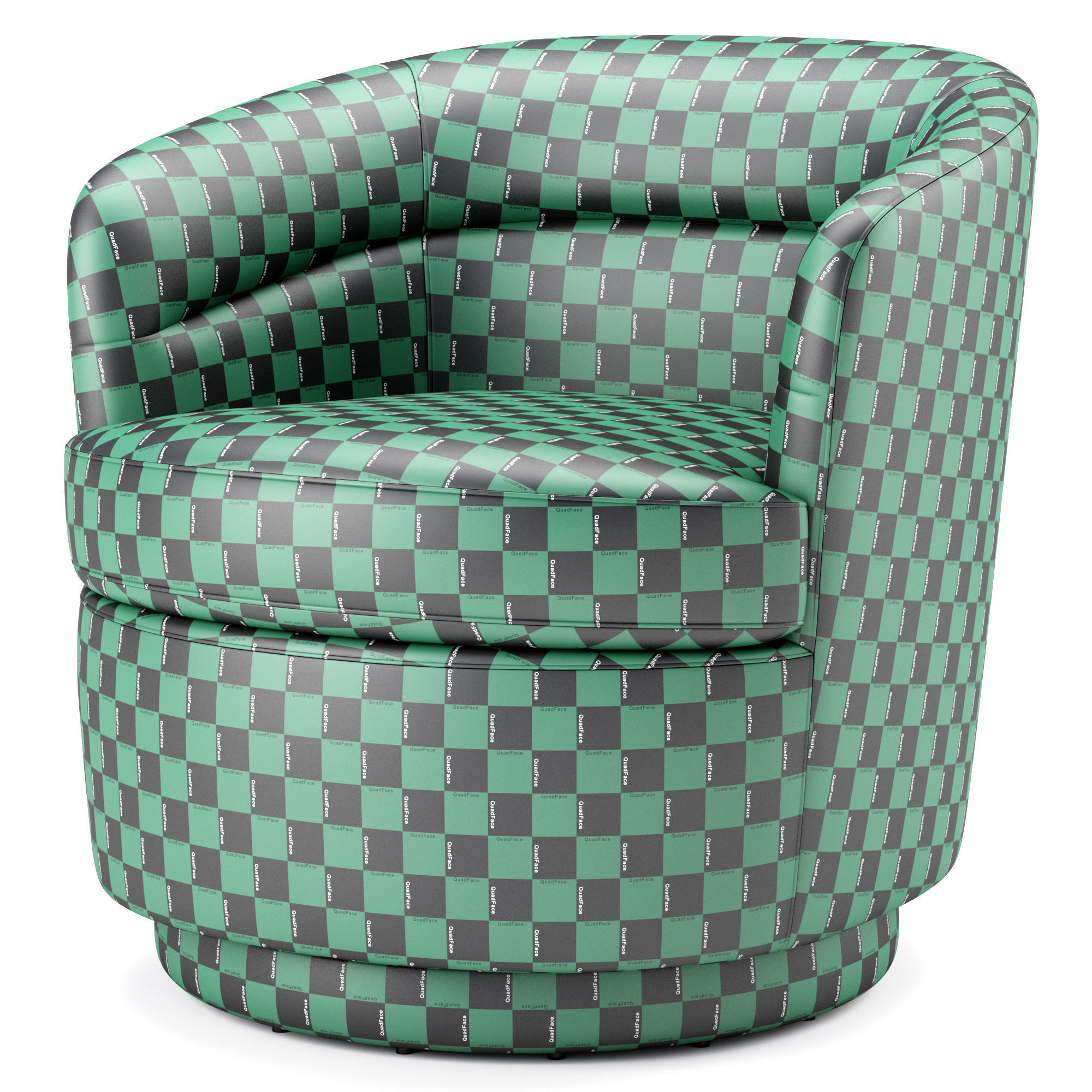Viv Swivel Chair Westelm 3D model_4