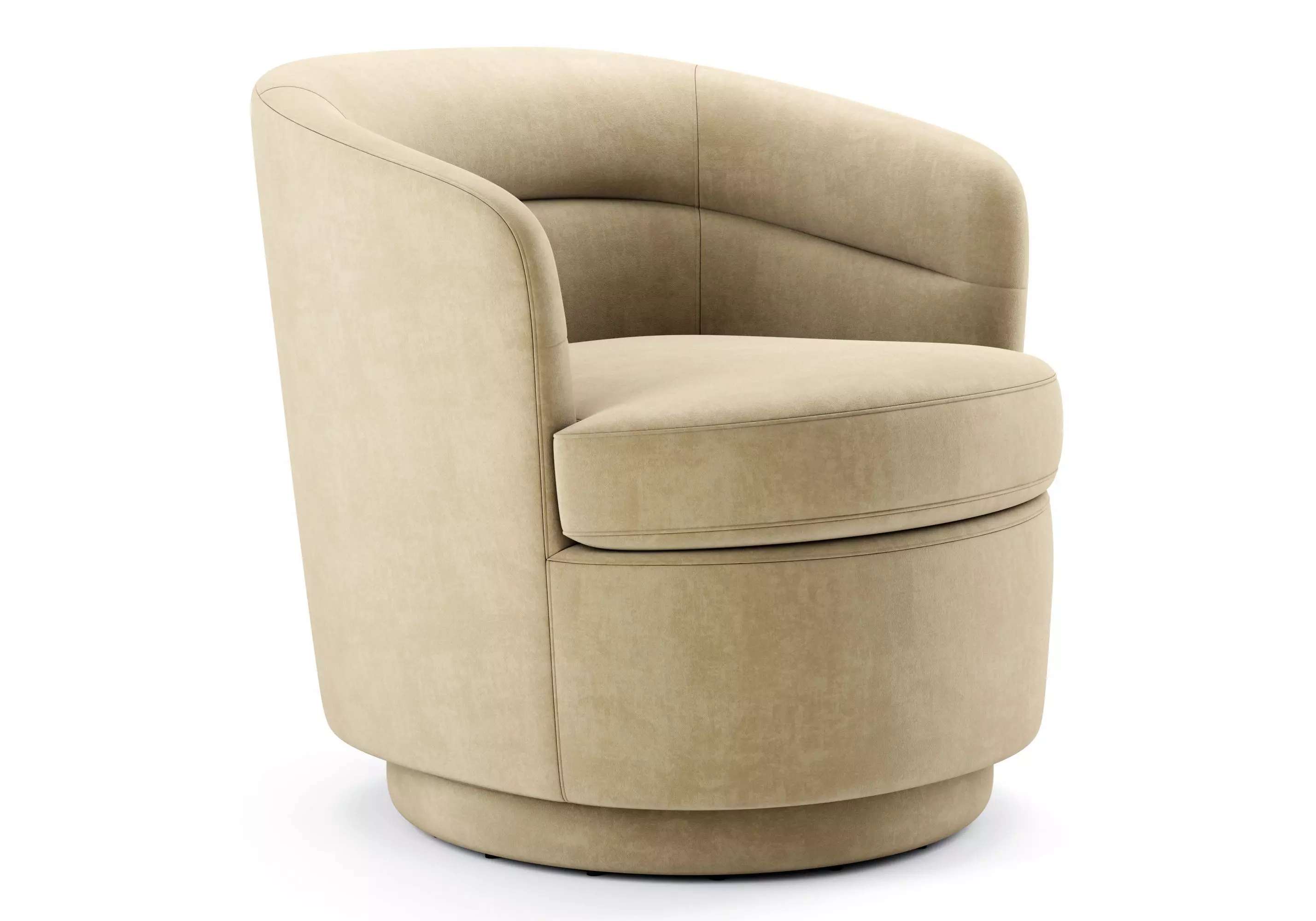 Viv Swivel Chair Westelm 3D model_0