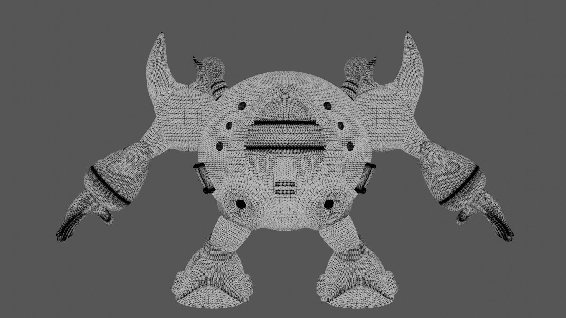 Bubble Crab 3D print model_10