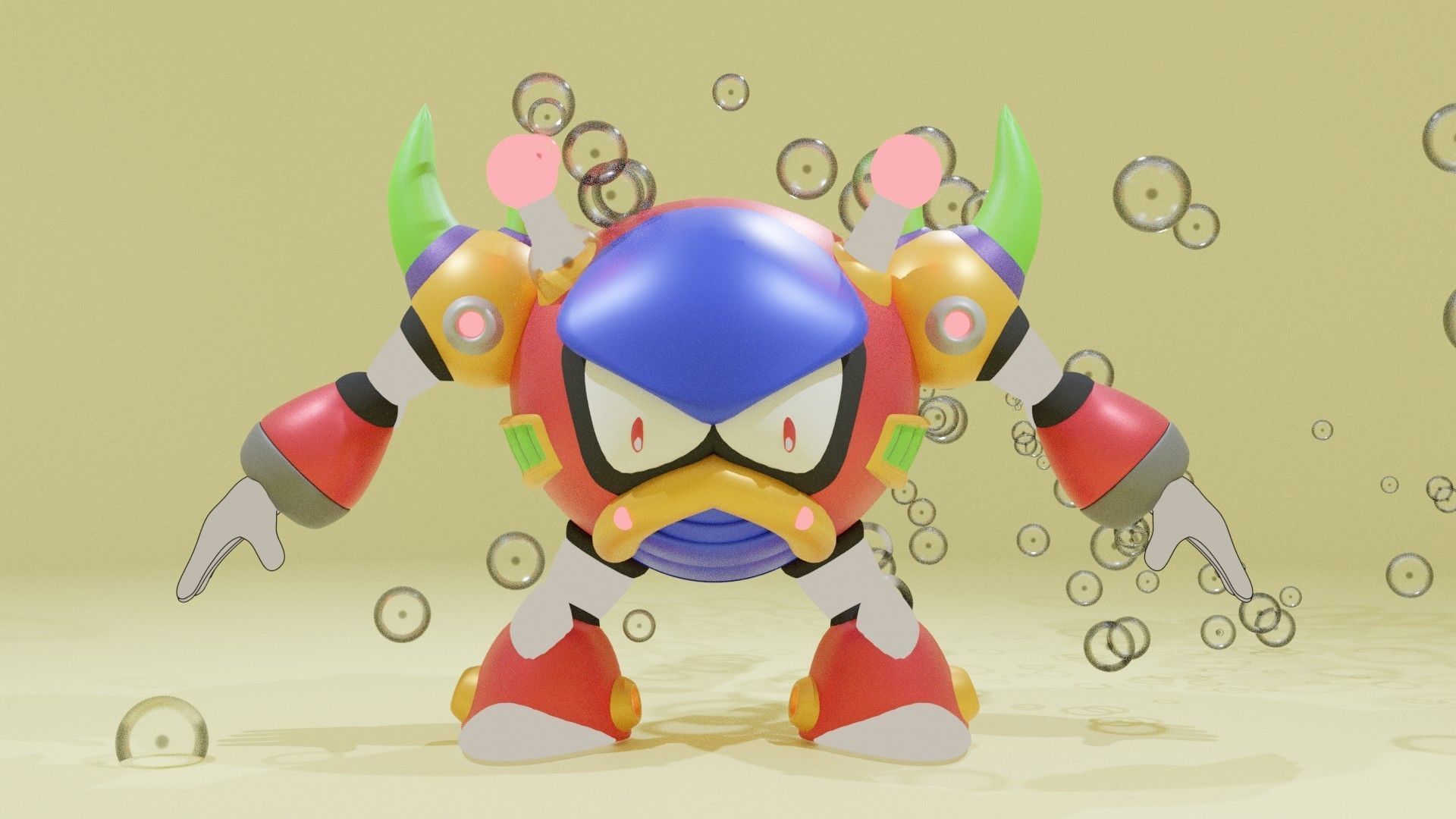 Bubble Crab 3D print model_7