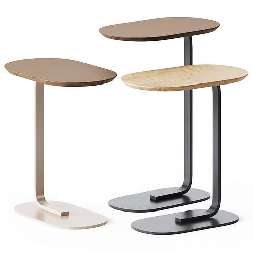 Wooden Relate Side Table by Muuto 3D model