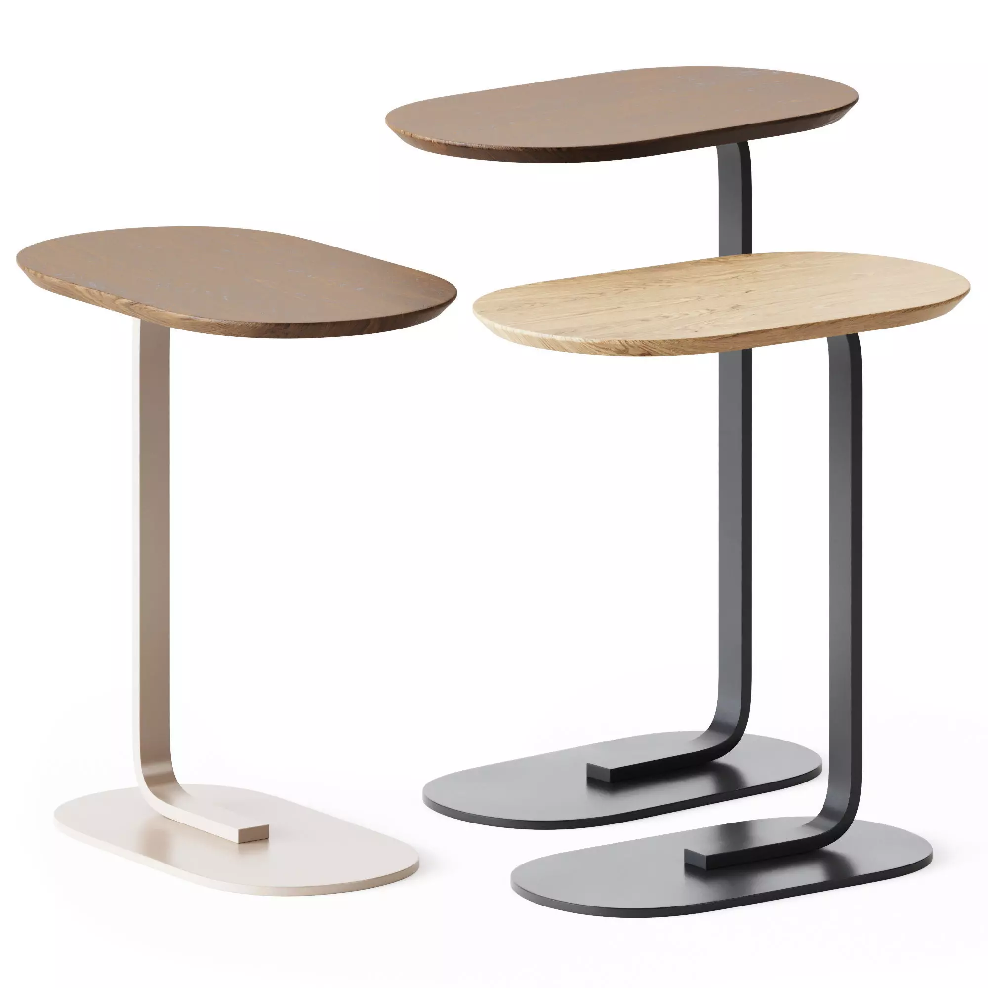 Wooden Relate Side Table by Muuto 3D model_0