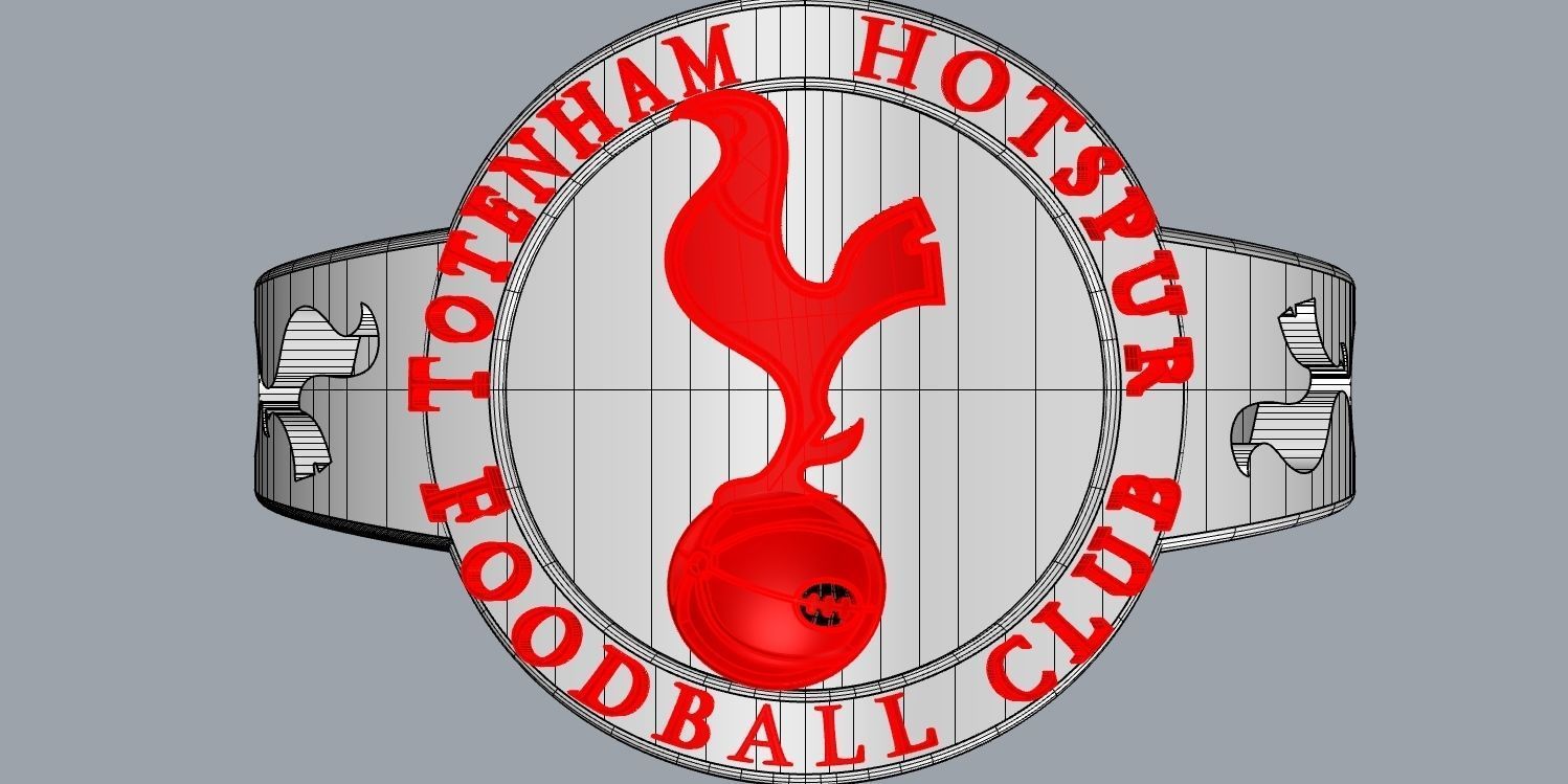 totenham 4 logo of tottenham hotspur football club 3D print model_20