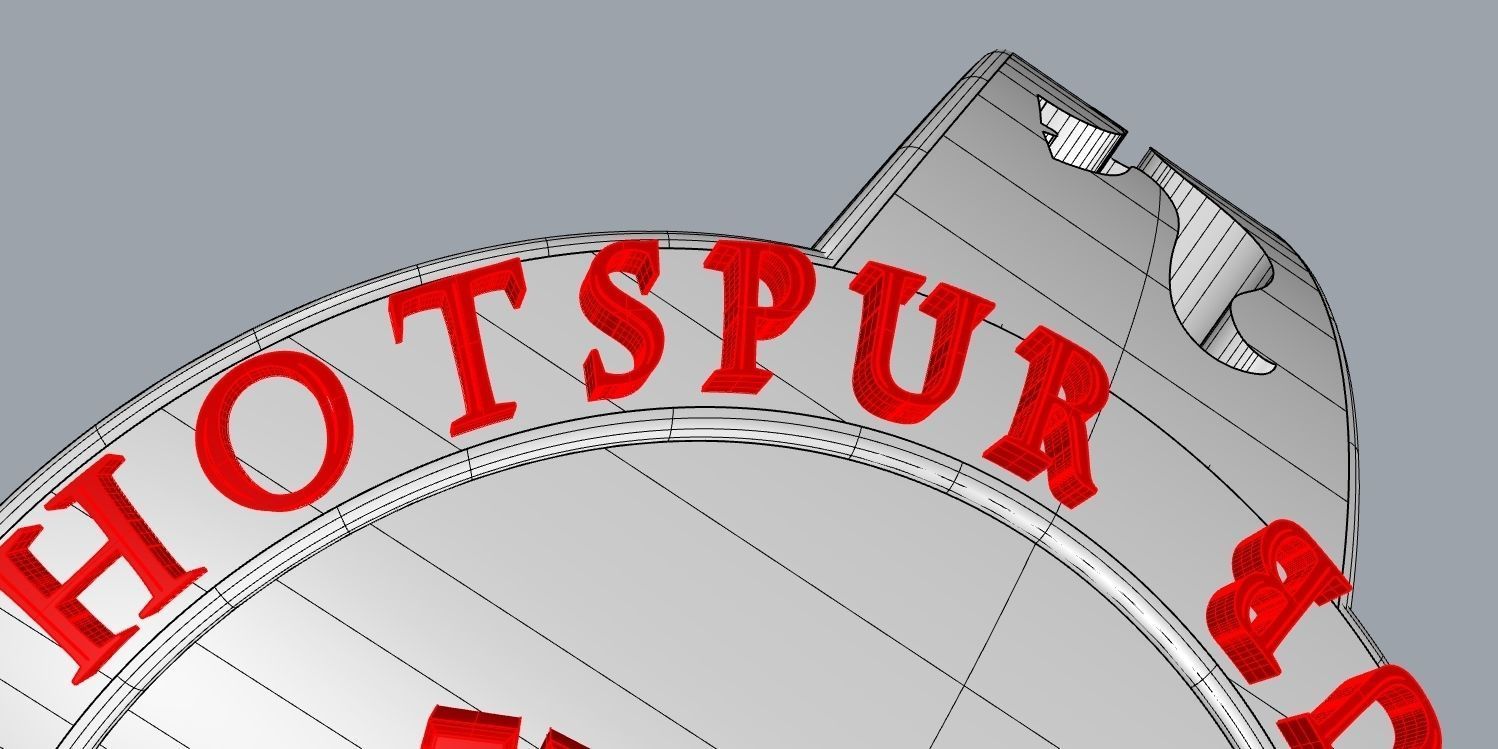 totenham 4 logo of tottenham hotspur football club 3D print model_16