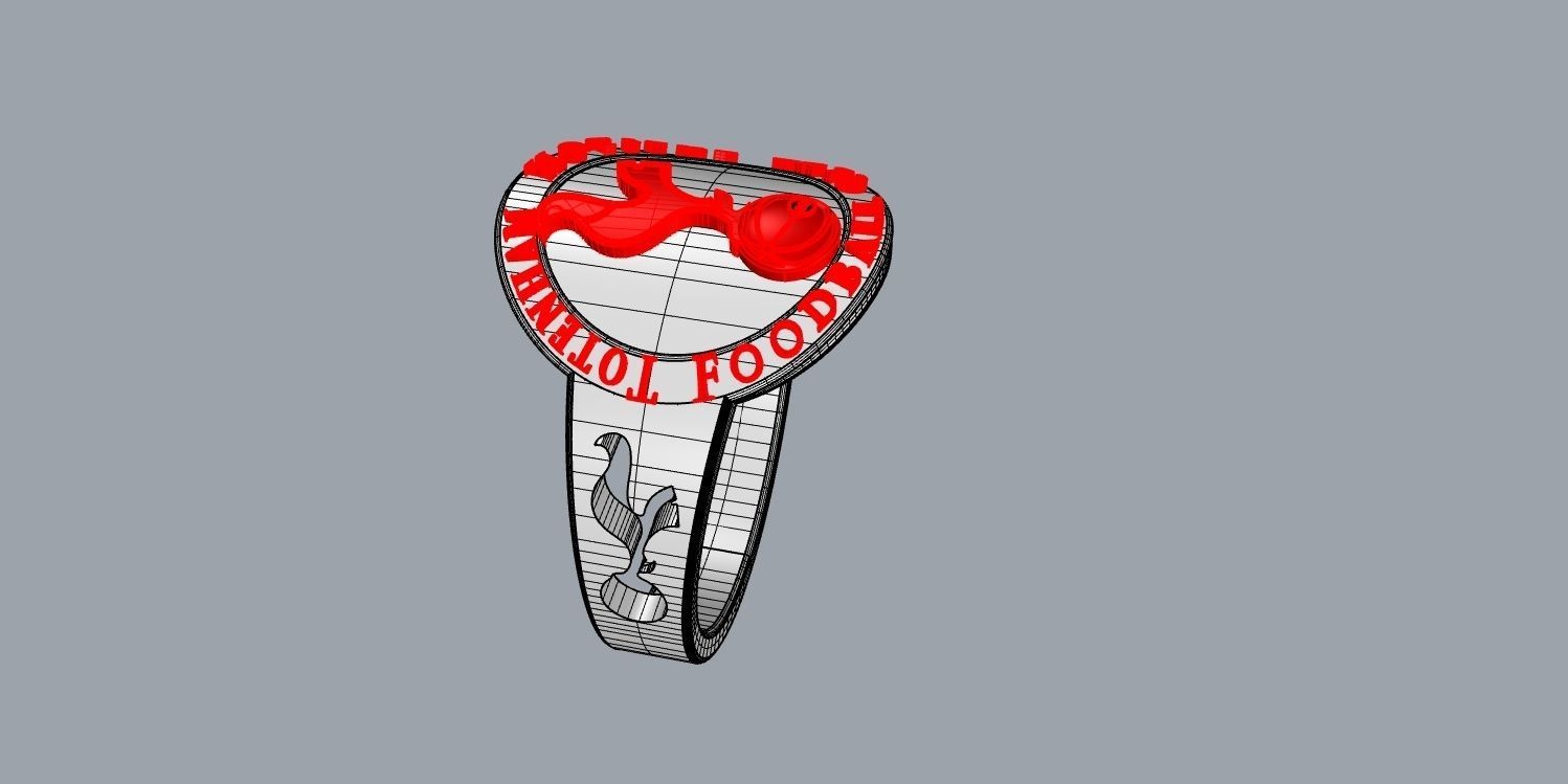 totenham 4 logo of tottenham hotspur football club 3D print model_23