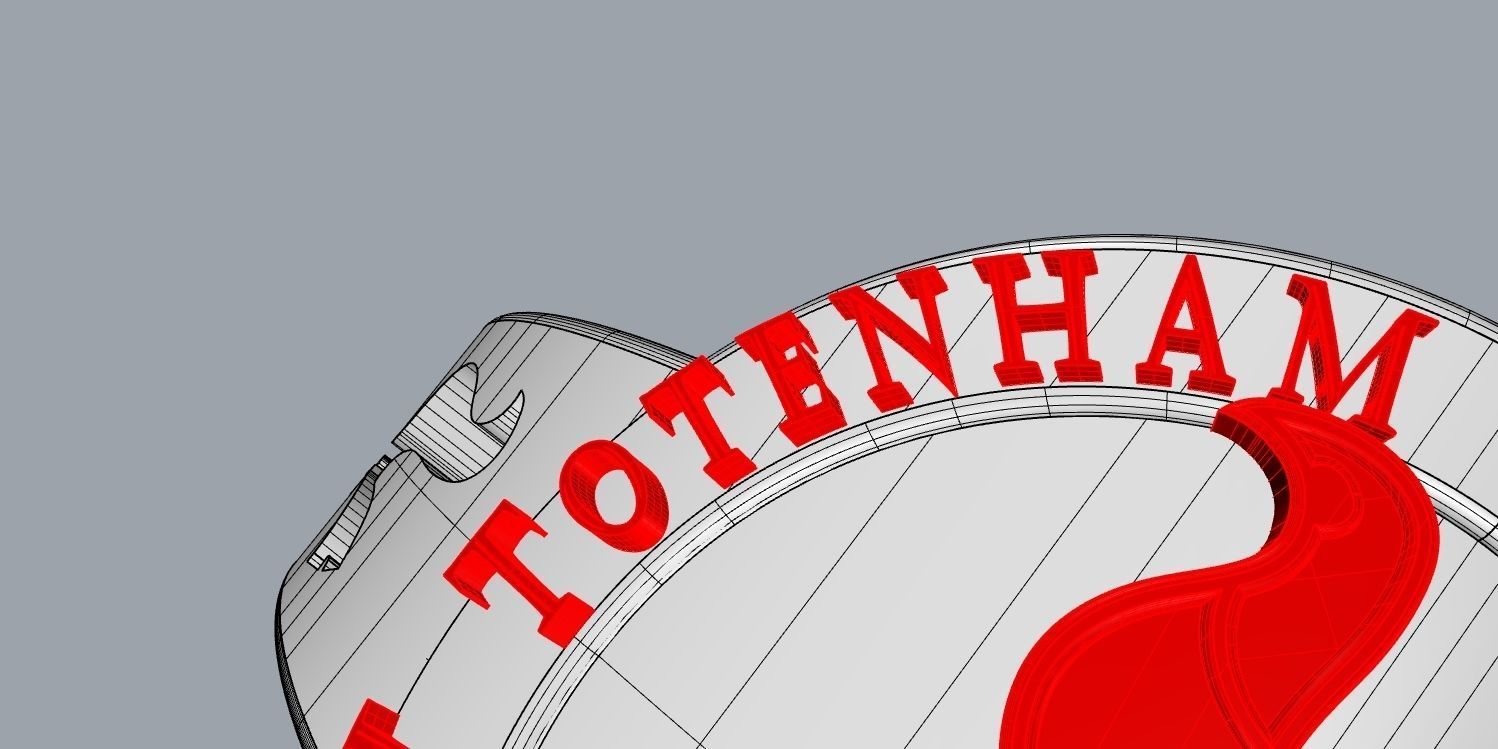 totenham 4 logo of tottenham hotspur football club 3D print model_14