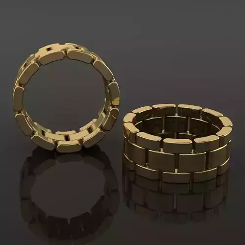 Link Style Band Ring Mix Size