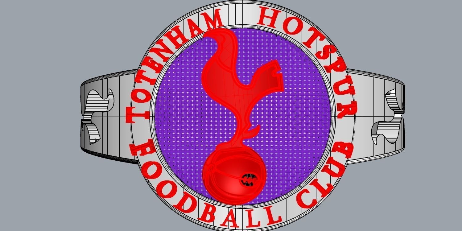 totenham 5 logo for tottenham hotspur football club 3D print model_17