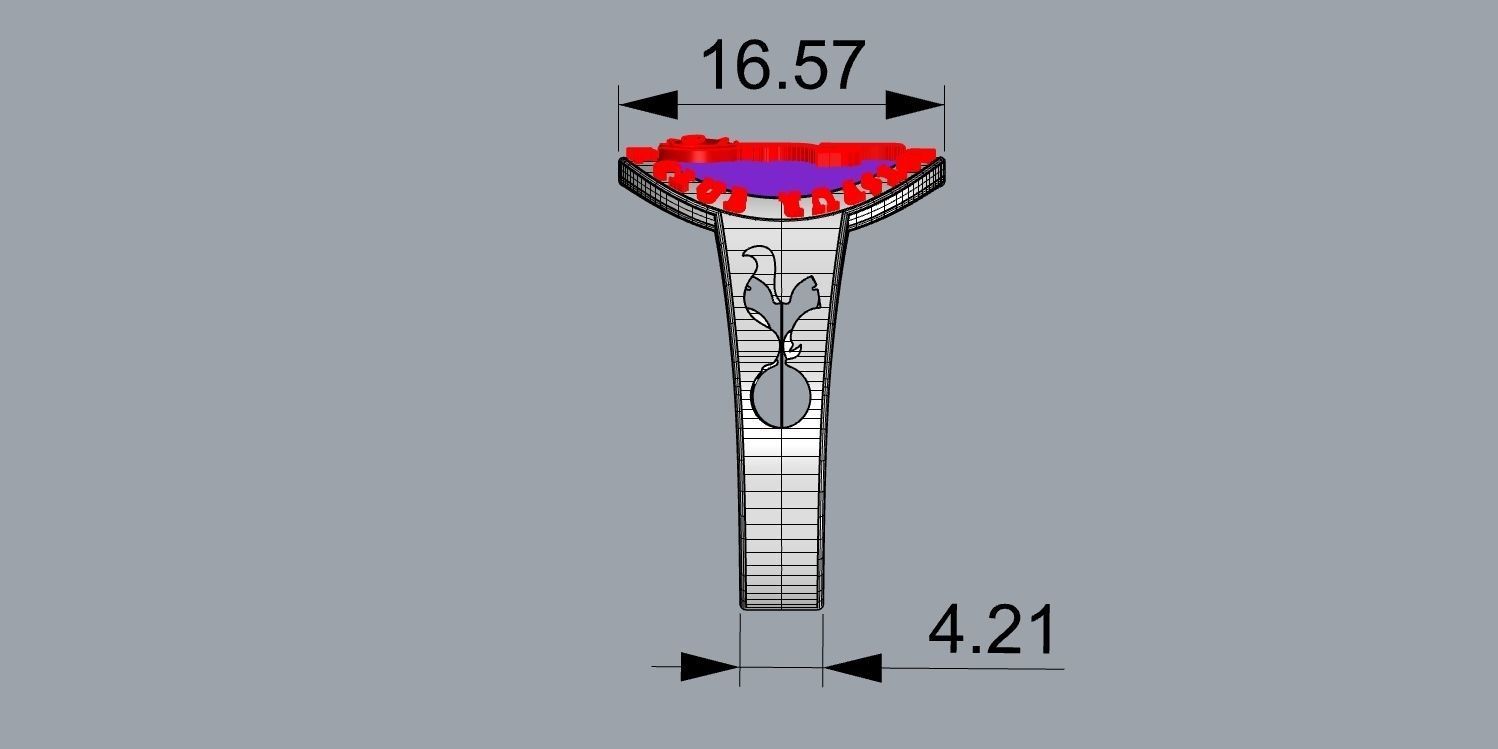 totenham 5 logo for tottenham hotspur football club 3D print model_22