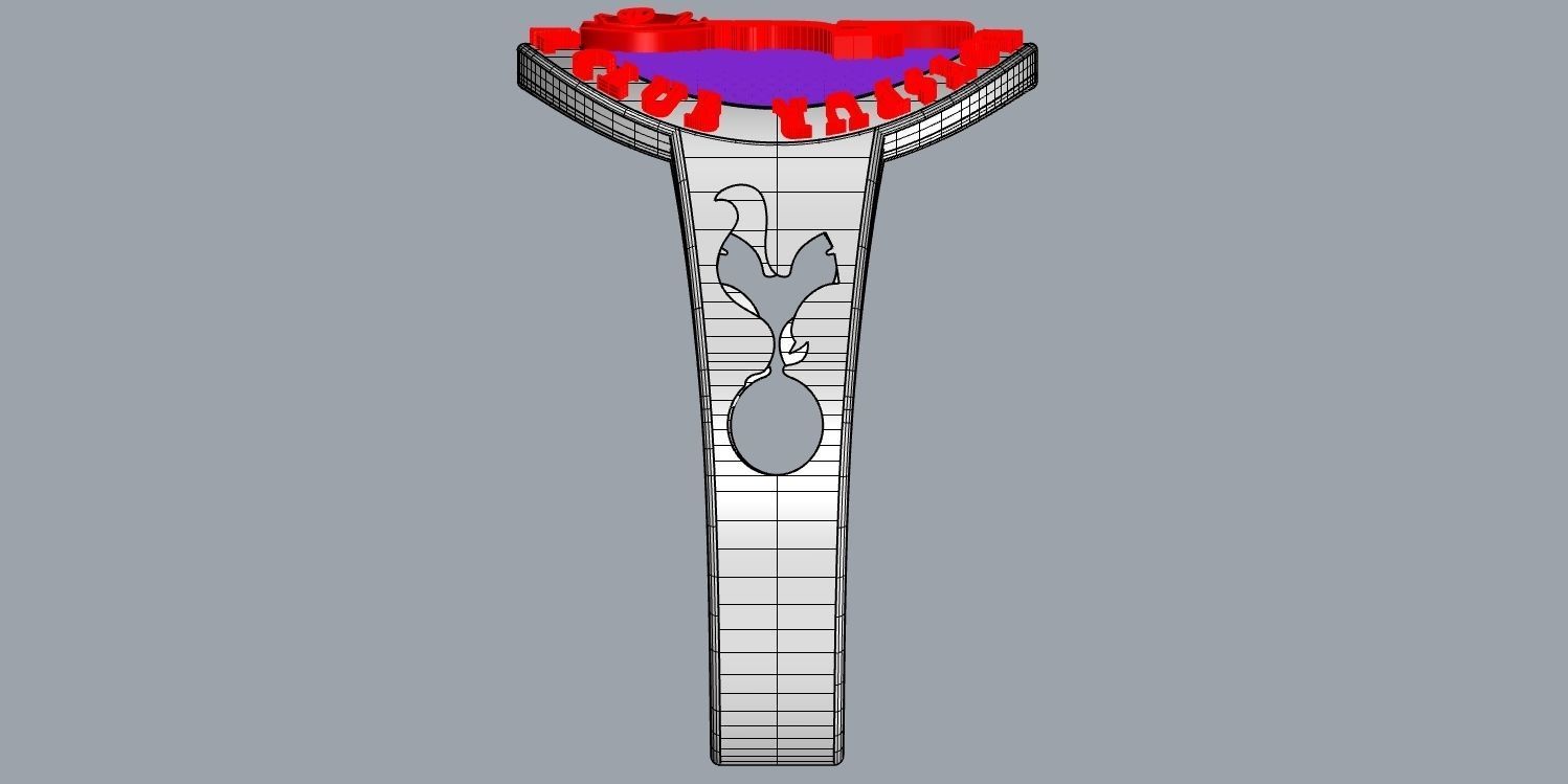 totenham 5 logo for tottenham hotspur football club 3D print model_19
