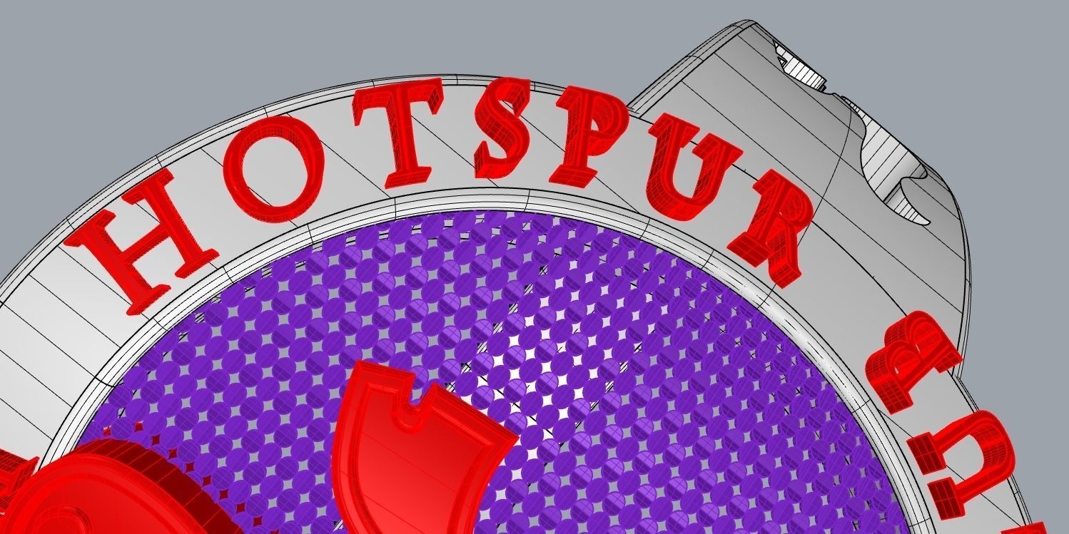 totenham 5 logo for tottenham hotspur football club 3D print model_15