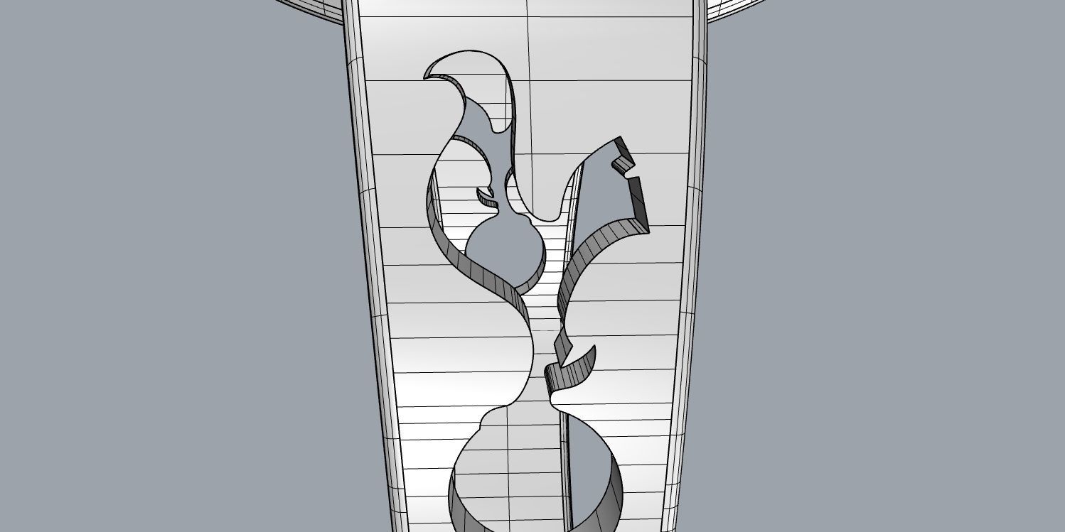 totenham 5 logo for tottenham hotspur football club 3D print model_28