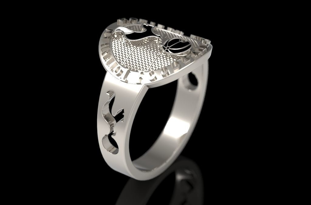 totenham 5 logo for tottenham hotspur football club 3D print model_3