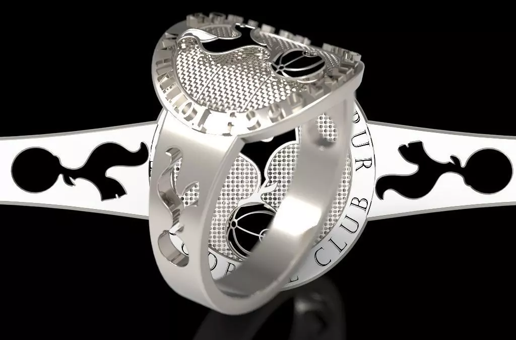 totenham 5 logo for tottenham hotspur football club 3D print model_0