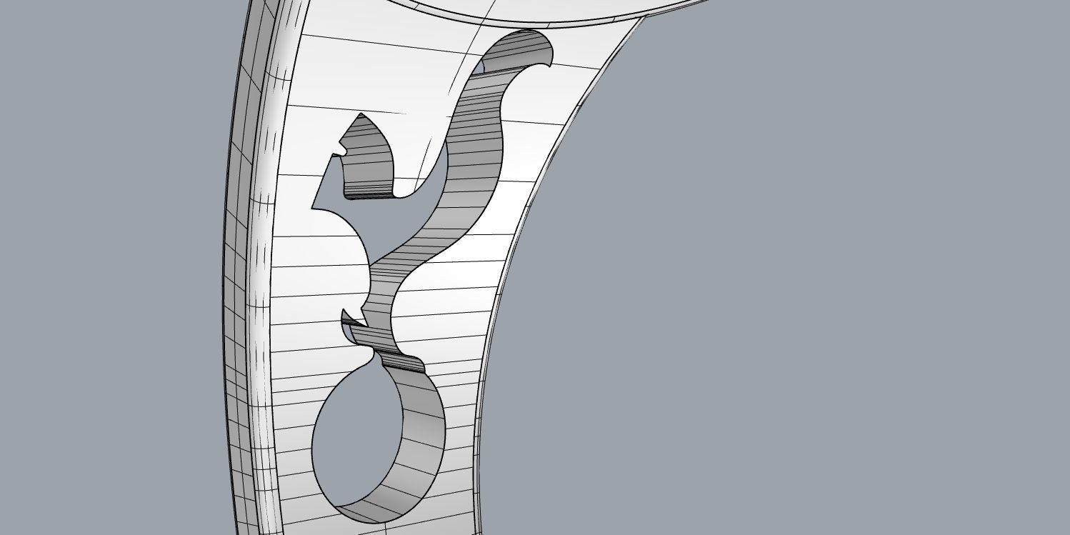 totenham 5 logo for tottenham hotspur football club 3D print model_10