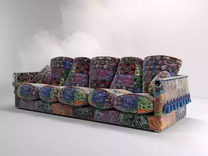 cluttercore sofa 3D model