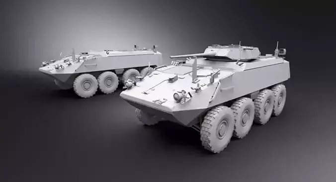 Mowag Piranha IIIC Scale model  3D print model