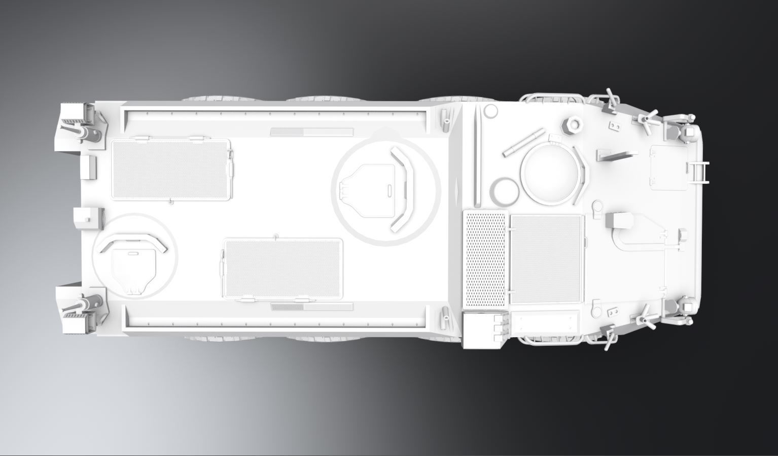 Mowag Piranha IIIC Scale model  3D print model_4