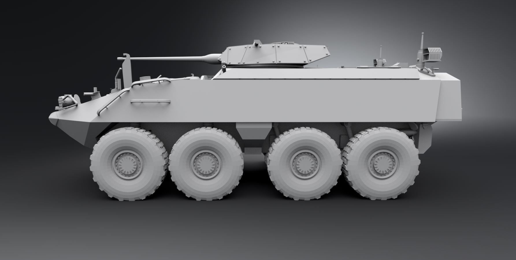 Mowag Piranha IIIC Scale model  3D print model_1