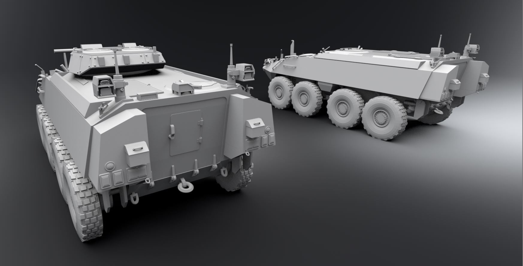 Mowag Piranha IIIC Scale model  3D print model_2