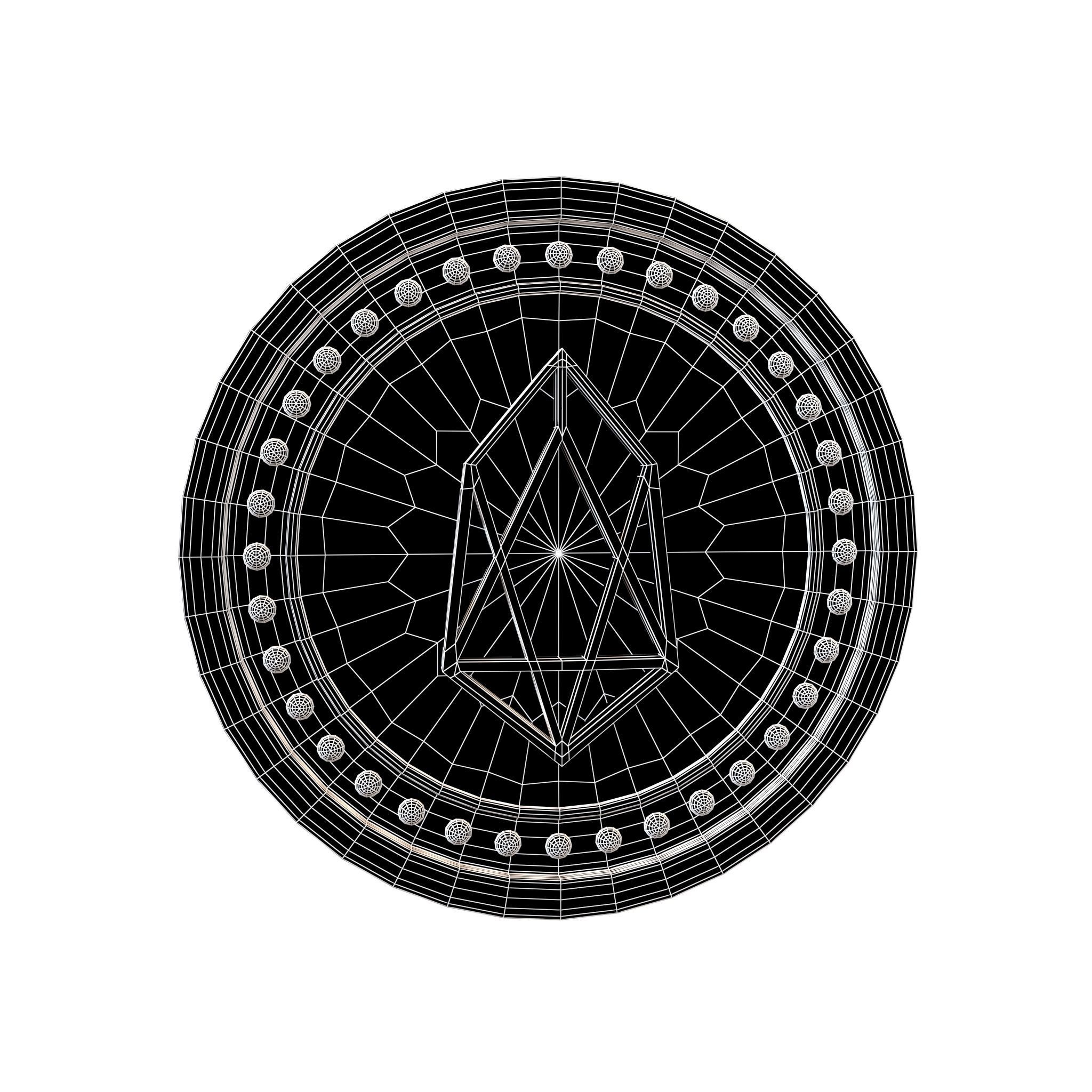 EOS Coin v3 001 Low-poly 3D model_5