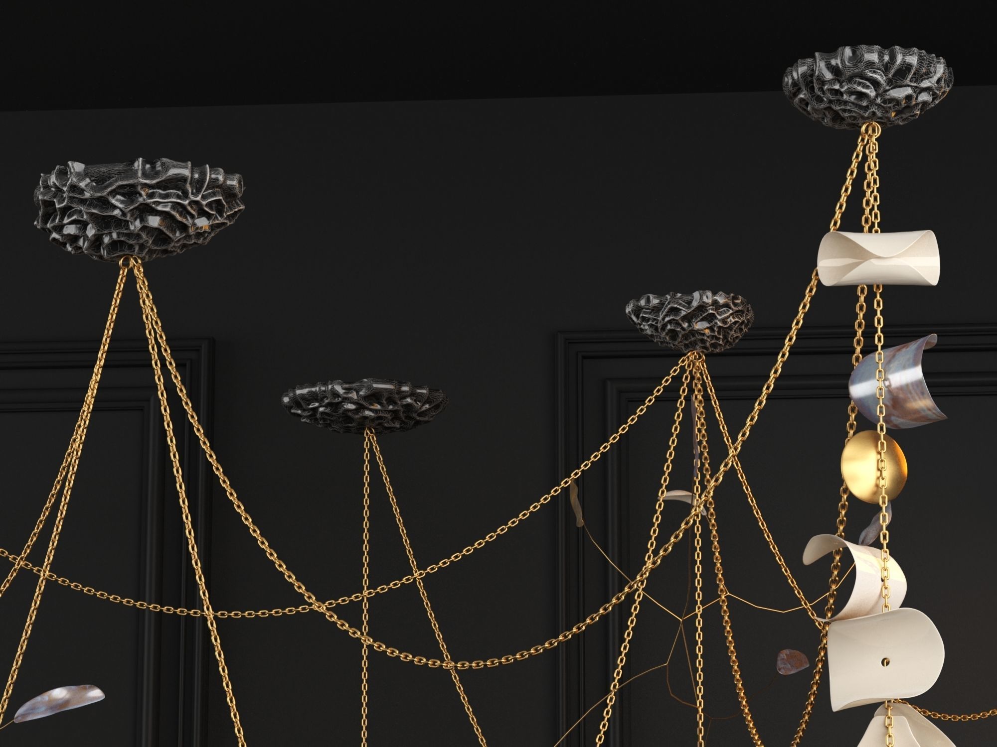 Commision Lamp By Lindsey Adelman 3D model_5