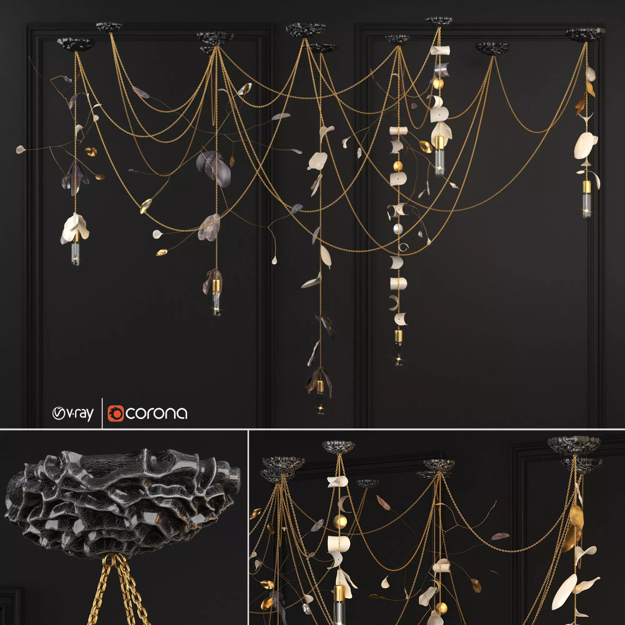 Commision Lamp By Lindsey Adelman 3D model_0