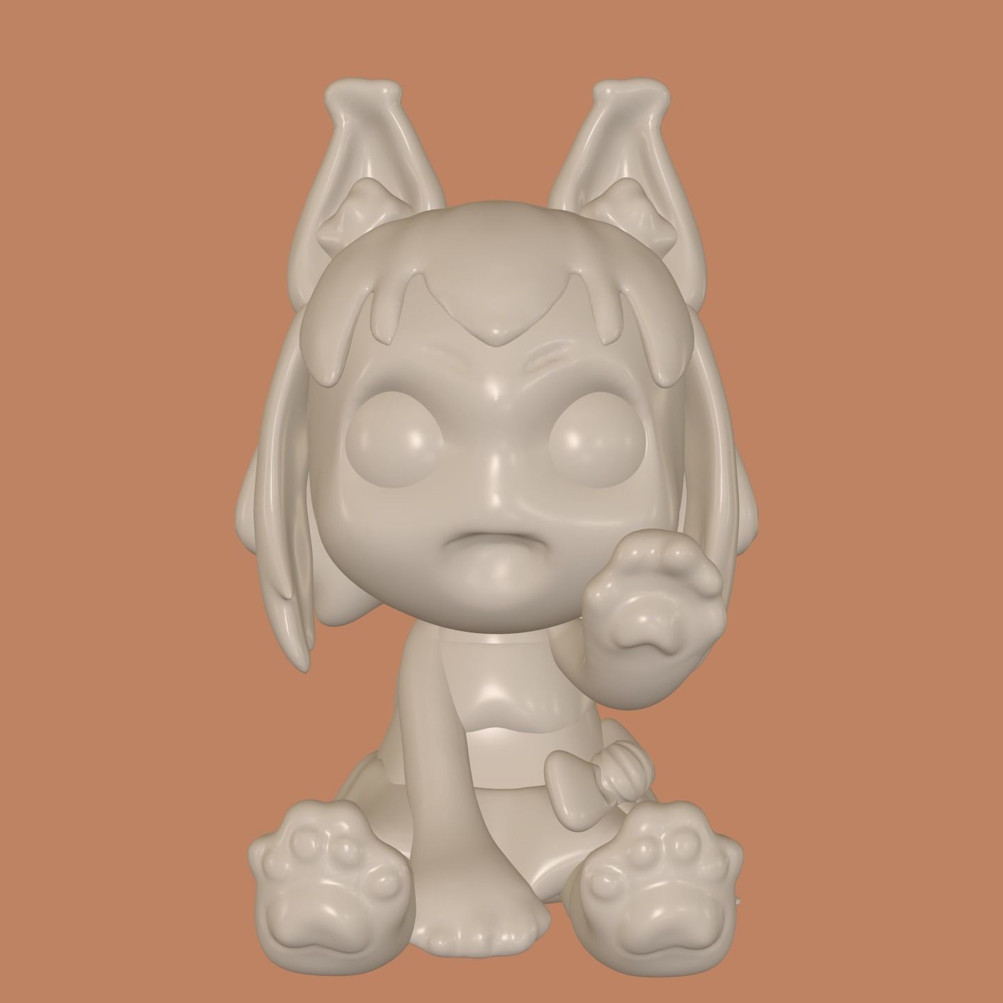 Lovely Halloween characters 3D print model_11