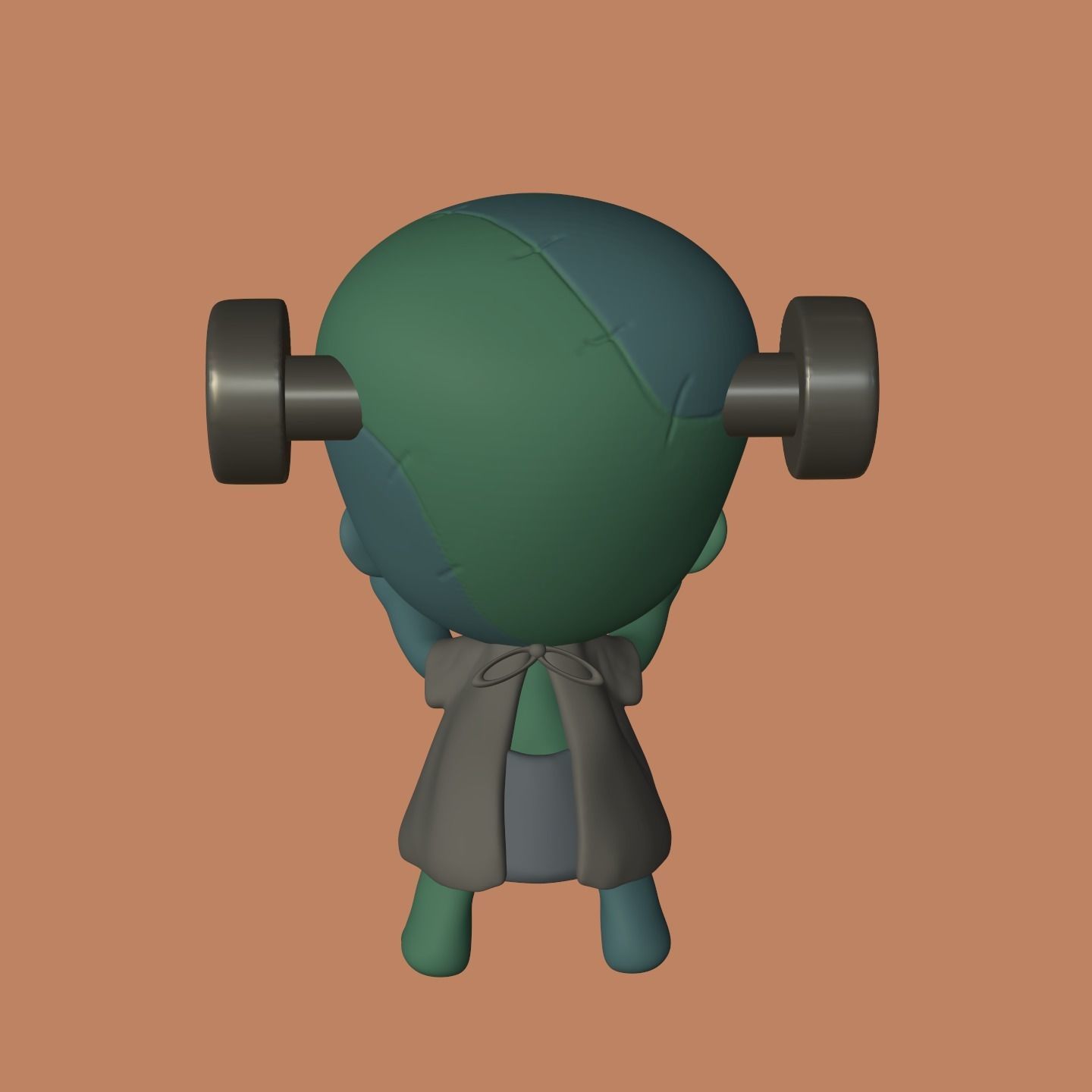 Lovely Halloween characters 3D print model_8