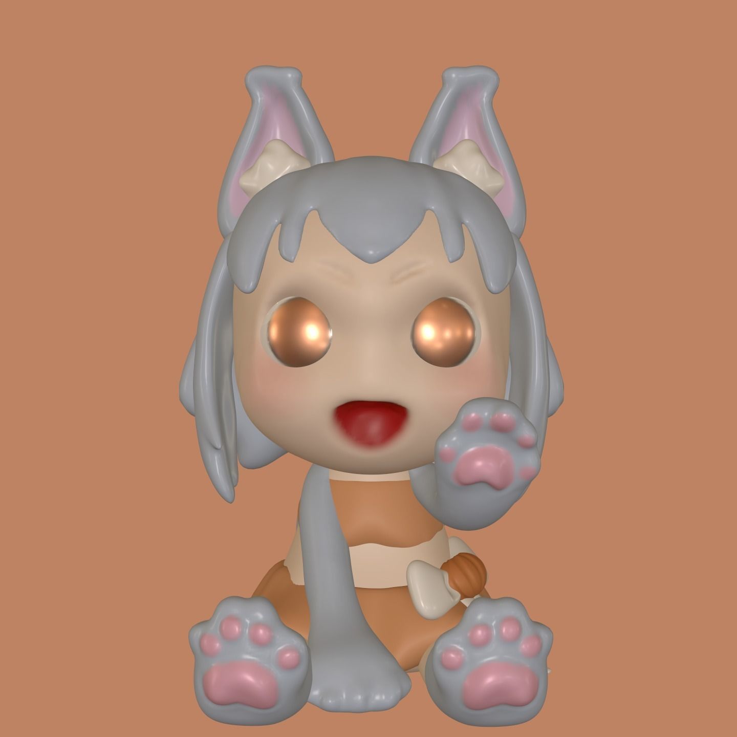 Lovely Halloween characters 3D print model_1